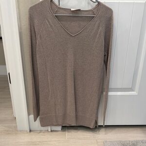 LOFT Taupe Knit Sweater